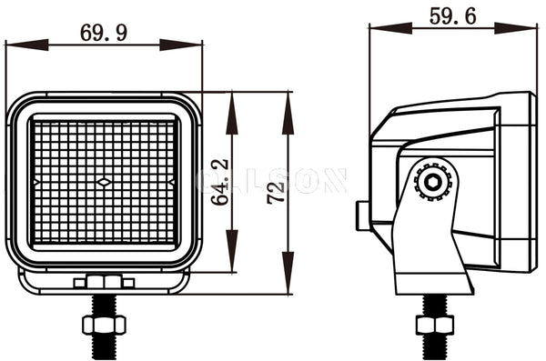 Ollson 20 Watt 1920 Lumen Edge-Less Cubelight Flood Werkverlichting
