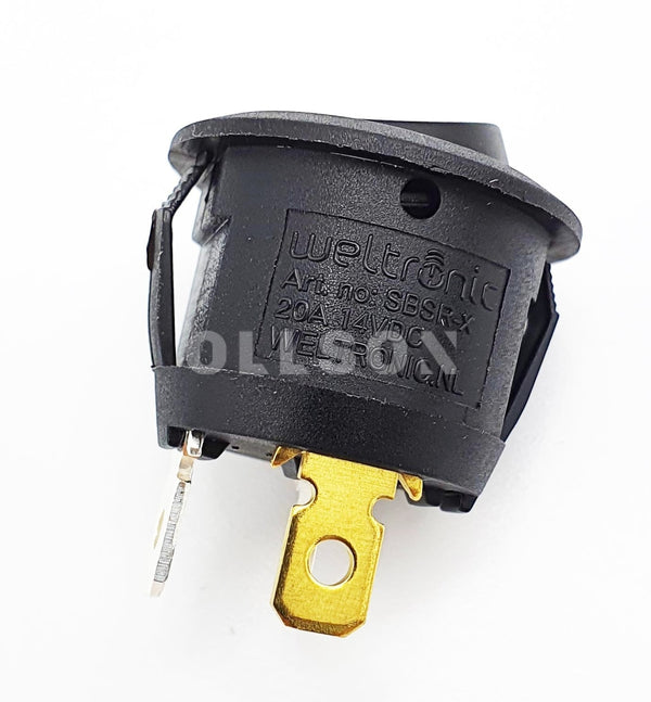 Schakelaar Werklamp Achter Symbool / Logo Groen 20A 14V